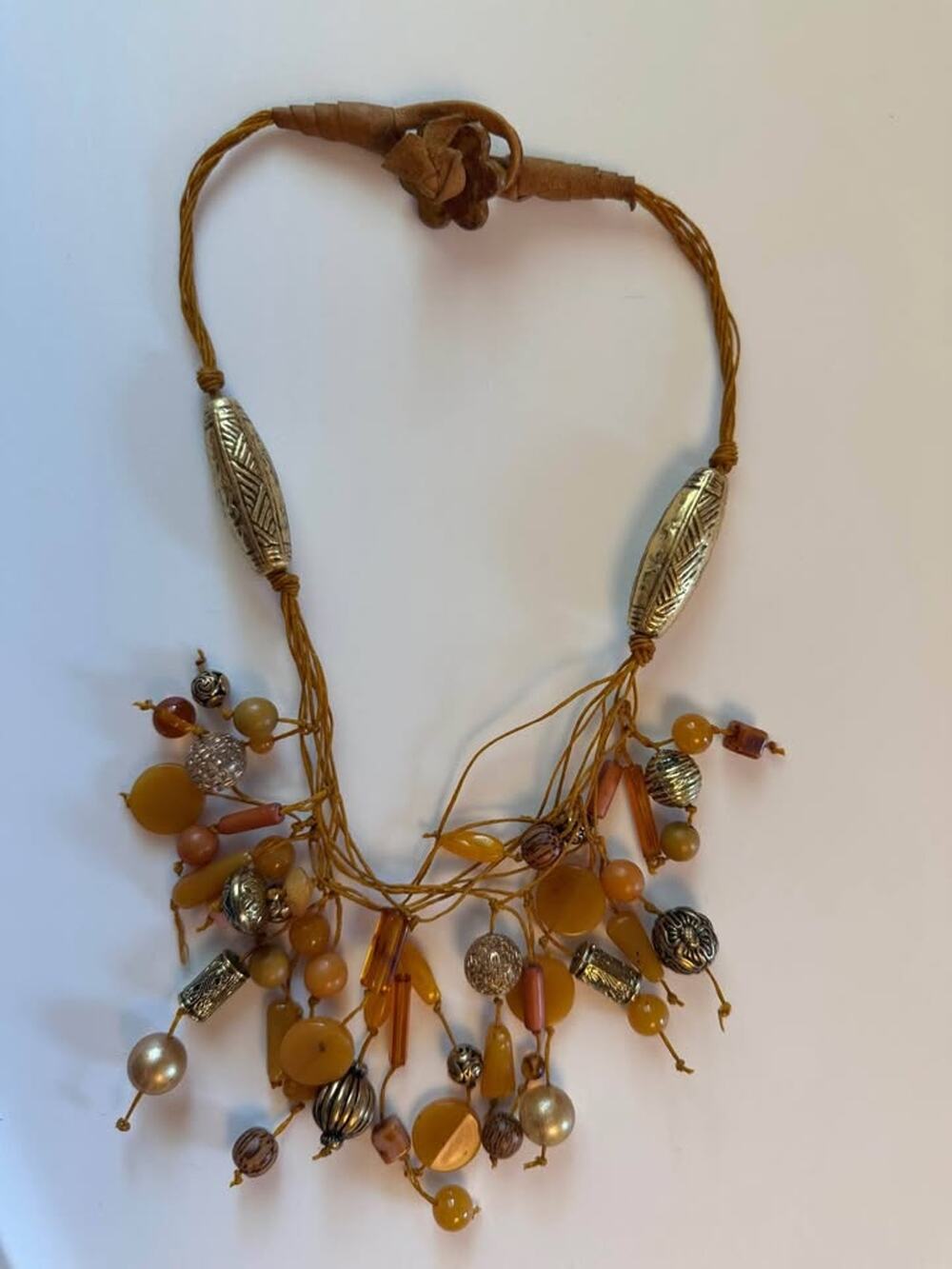 Bohemian Multi-Strand Beaded Statement Necklace